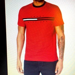 Red Tommy Hilfiger Men’s shirt